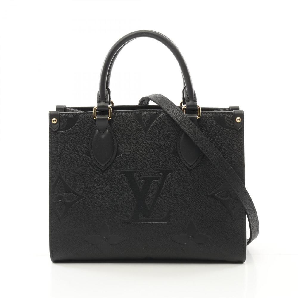 Louis Vuitton OnTheGo Handbag Leather Monogram Empreinte Black